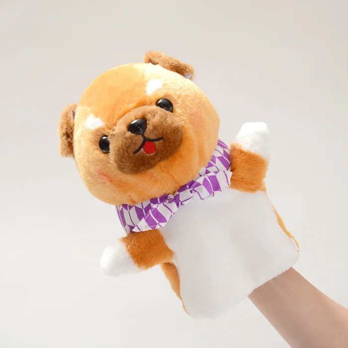 Mameshiba San Kyodai Dog Hand Puppets 2 Mameshiba San Kyodai Dog Hand Puppets
