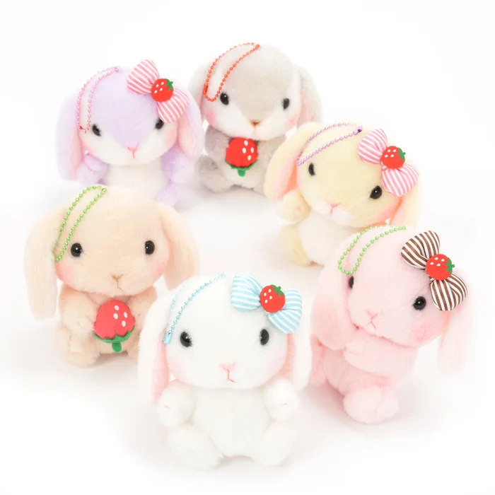Pote Usa Loppy Strawberry Plush Collection (Ball Chain) 3 Pote Usa Loppy Strawberry Plush Collection (Ball Chain)